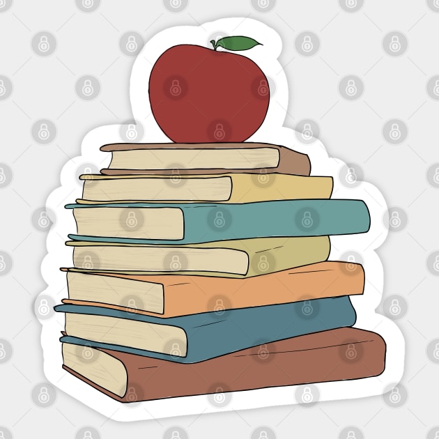 The Stack of Books Sticker
