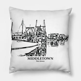 Middletown - New Jersey Pillow