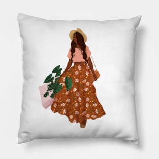 Plant Lady Shopping 7 Pillow