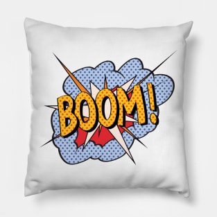 Boom! Cartoon Pop Art Style Pillow