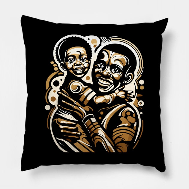 Afrocentric Father And Son Pillow by Graceful Designs