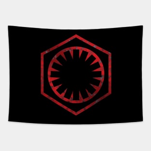 The First Order/New Imperial Logo - Red Metal Weathered Tapestry