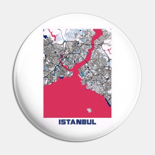 Istanbul - Turkey MilkTea City Map Pin