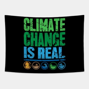 Climate change is real Tapestry