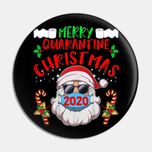 Merry Christmas Santa wears mask 2020 Pin