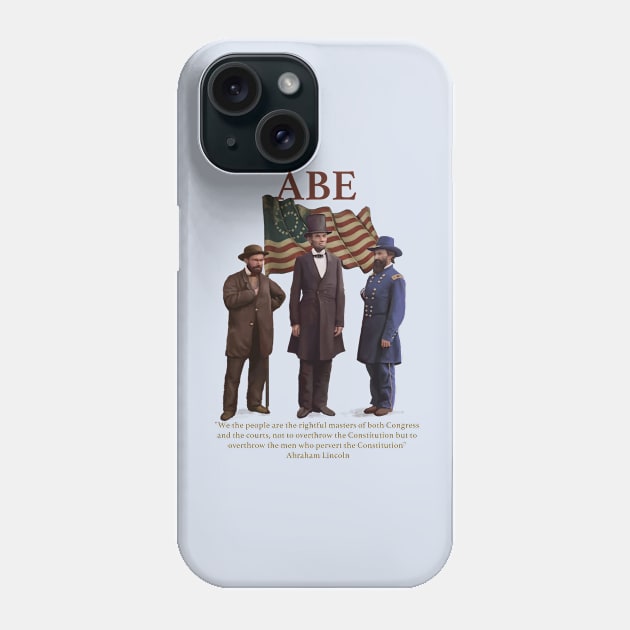 Abraham Lincoln Phone Case by Mind's Edge Concepts