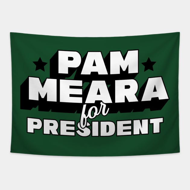 Pam for Pres Tee Tapestry by lbergerdesign