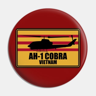AH-1 Cobra Vietnam Patch (Front & Back logo) Pin