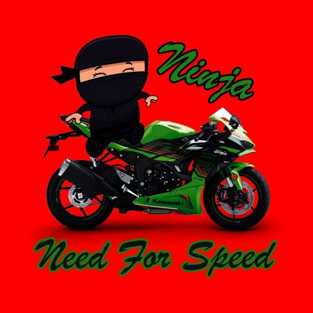 Ninja Kawasaki Motorcycle by Artsimple247