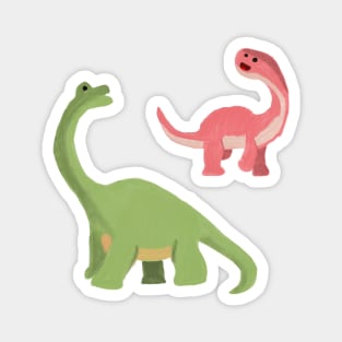 Oil Paint Dinosaurs Magnet