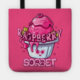 raspberry sorbet in pink Tote