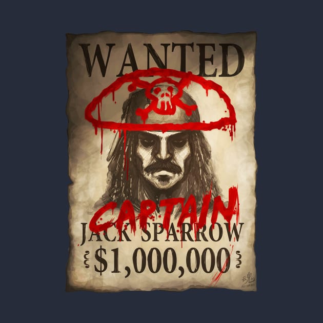 WANTED for Captain Jack Sparrow by RySpirit