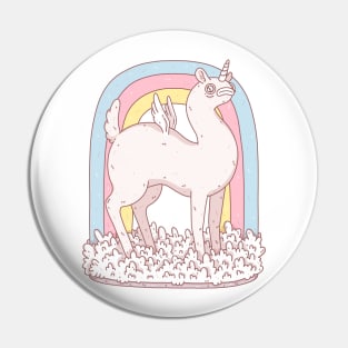 sad unicorn Pin