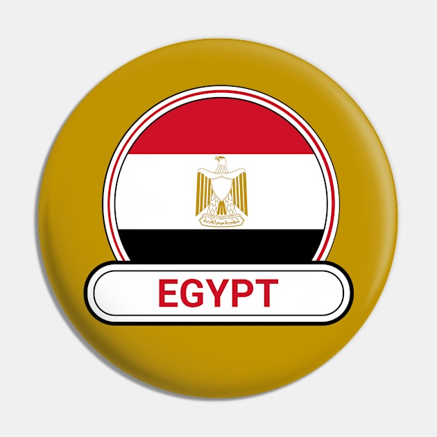 Egypt Country Badge - Egypt Flag Pin by Yesteeyear