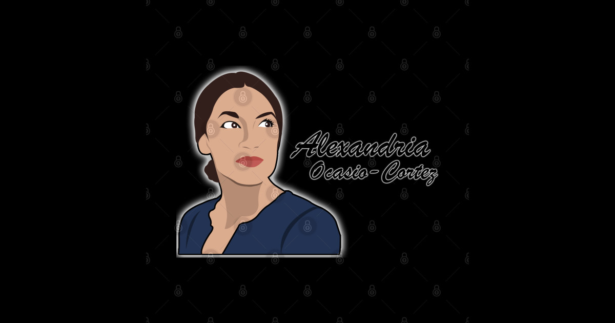 ocasio cortez cartoon