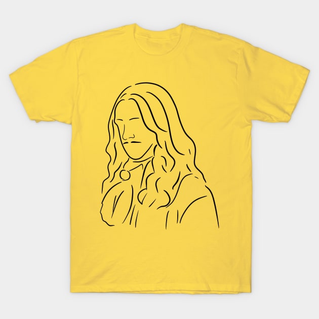 byebyesally Louis XIV - Line Work T-Shirt