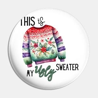 Ugly Christmas Sweater Pin