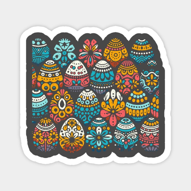 Easter Eggs Pattern Magnet by JSnipe