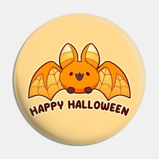 "Happy Halloween" Bat | Halloween Pin