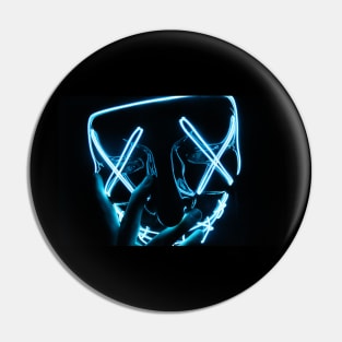 Part Neon face mask Pin