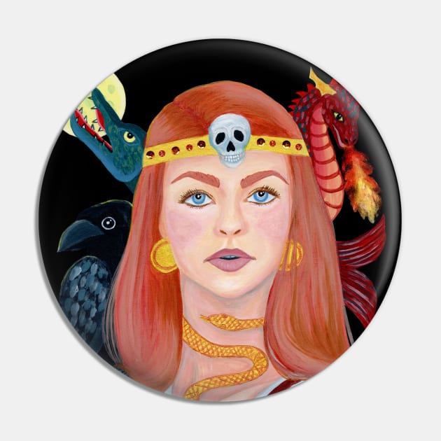 Maiden of North - Kalevala Finnish Mythology Pin by IvyLilyArt