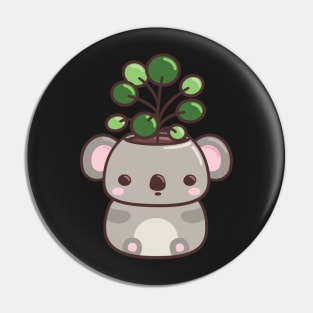 Koala Planter with Pancake Plant Pin