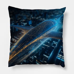 Digital Velocity: The Futuristic Supersonic Soar Pillow