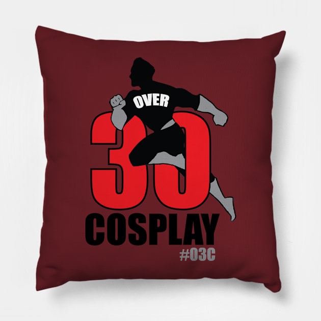 Over30Cosplay New Logo1 Pillow by Over30cosplay