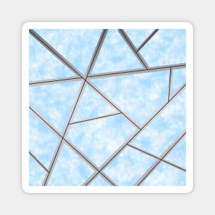 Blue/Silver Pattern Magnet