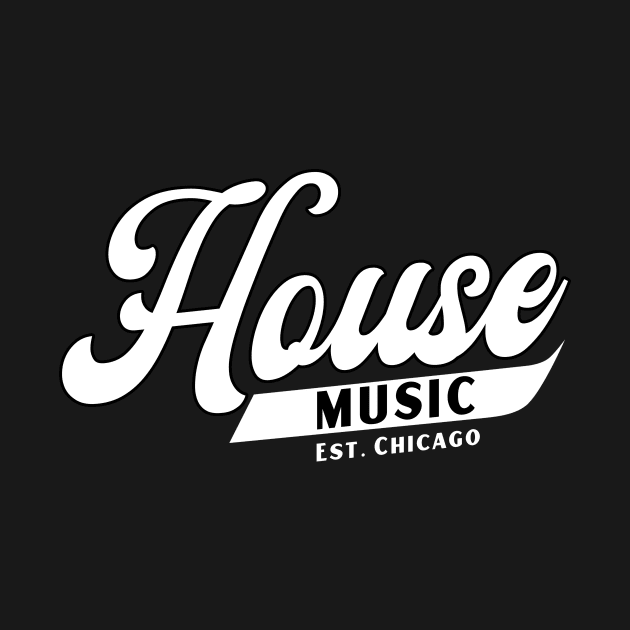 HOUSE MUSIC  - Written Font by DISCOTHREADZ 