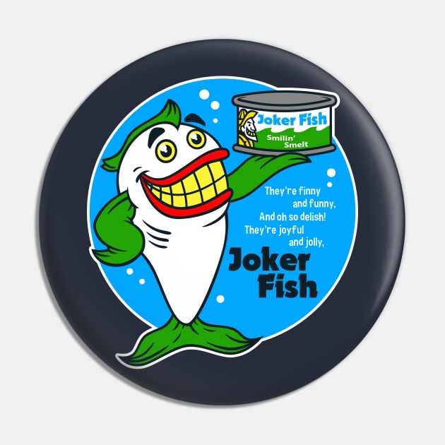 Joker Fish Pin by blairjcampbell