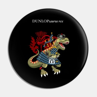 Clanosaurus Rex DUNLOPsaurus rex Plaid Dunlop Scotland Ireland Family Tartan Pin