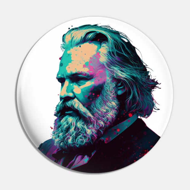Johannes Brahms portrait Pin by ClassicalMusicians
