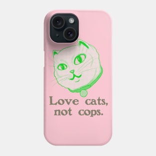 Neon Justice Cat Phone Case