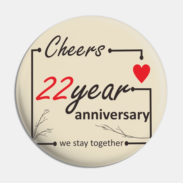 22 Year anniversary Pin by ezhar.v.b