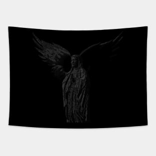 ASCii Sancta Maria (White) Tapestry