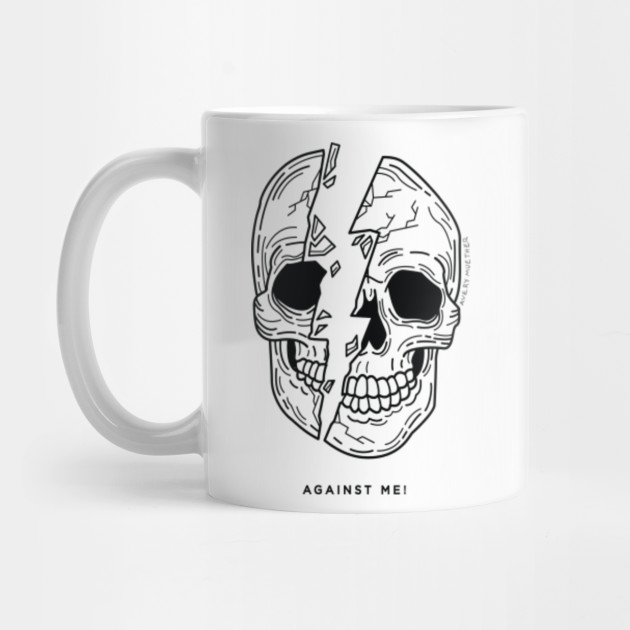 Against Me Skull Against Me Mug Teepublic