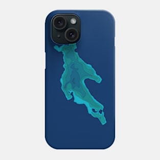 Newfound Lake Depth Phone Case