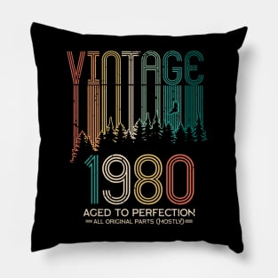 40th birthday gifts for men and women 1980 gift 40 years old Pillow