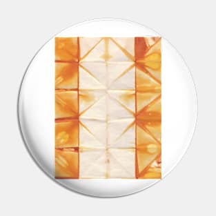 Rust orange tie dye pattern Pin