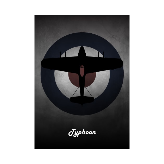 Hawker Typhoon RAF by aviationart