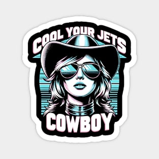 Cool Your Jets Cowboy Magnet