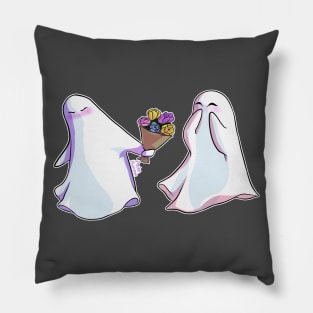 Cute Ghost Couple Pillow