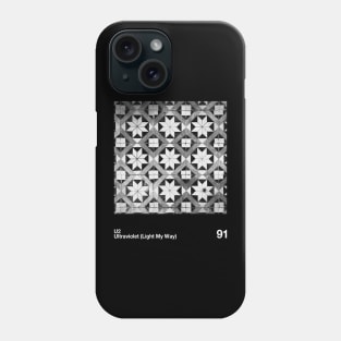 U2 - Artwork 90's Design  || Vintage Black & White 90s Phone Case