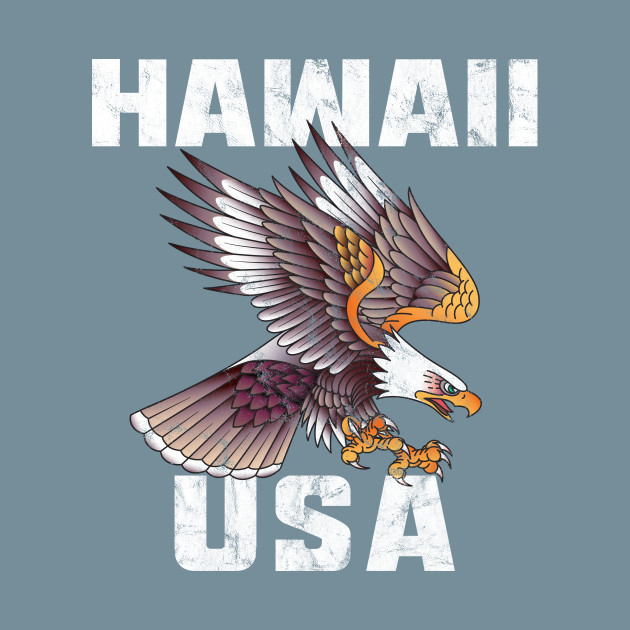 Disover Hawaii USA Bald Eagle - Hawaii - T-Shirt
