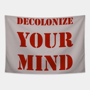 Decolonize your mind - activist postcolonial design Tapestry