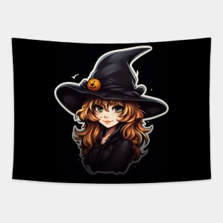 Happy halloween witch Tapestry