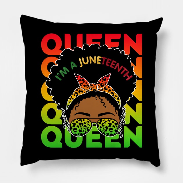 I'm a Juneteenth Queen, Black Girl Magic, Black Queen, Black women Pillow by UrbanLifeApparel