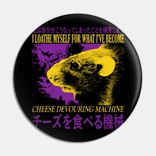 Cheese Devouring Machine Pin