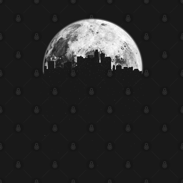 Moon and the city by Kyra_Clay